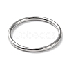 Non-Tarnish 304 Stainless Steel Simple Plain Band Finger Ring for Women Men RJEW-F152-01G-P-2