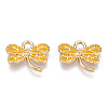 Light Gold Plated Alloy Pendants ENAM-T009-69C-RS-2