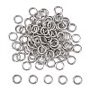 Tarnish Resistant 304 Stainless Steel Open Jump Rings STAS-Q186-02-6x1mm-1