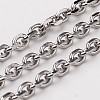 Tarnish Resistant 304 Stainless Steel Cable Chains CHS-L015-38-1