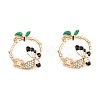 Rack Plating Alloy Enamel Pendants FIND-A040-04KCG-04-1