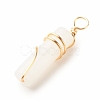 Natural White Jade Pendants X-PALLOY-JF01453-07-4