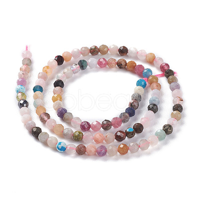 Natural Mixed Gemstone Beads Strands G-F619-21-3mm-1