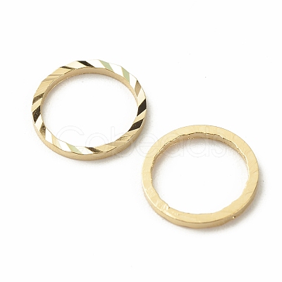 Brass Linking Rings KK-F831-018C-G-RS-1