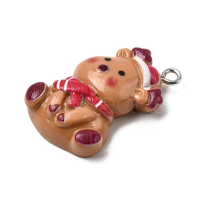Christmas Opaque Resin Pendants FIND-Z103-02P-1