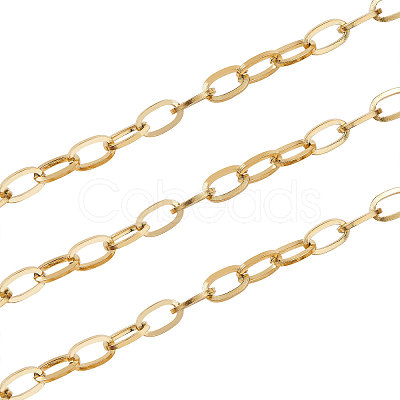 PVD Vacuum Plating 304 Stainless Steel Cable Chains CHS-CJ0001-15G-1