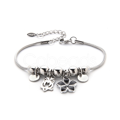 Alloy Beaded Bracelets PW-WG3770E-07-1