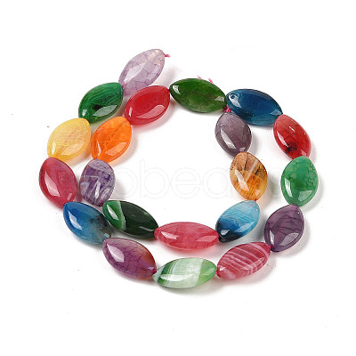 Natural Agate Beads Strands G-P535-E01-01-1