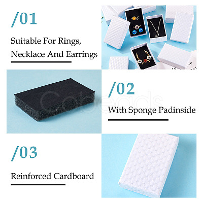 Rhombus Textured Cardboard Gift Storage Boxes CON-TAC0010-03C-01-1