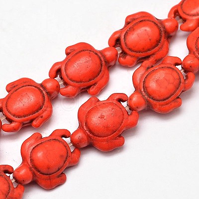 Dyed Synthetic Turquoise Beads Strands G-M152-07-B-1