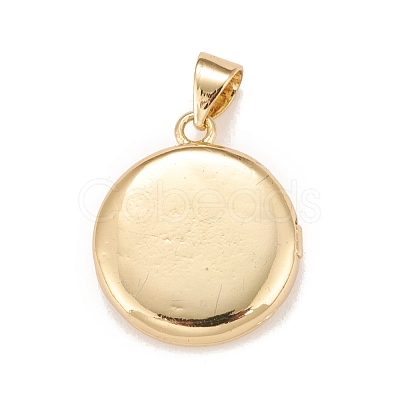 Brass Micro Pave Cubic Zirconia Locket Pendants KK-A161-38A-G-1