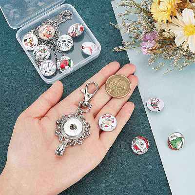 SUNNYCLUE DIY Half Round Pendant Necklace Making Kits DIY-SC0019-99G-1