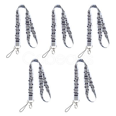 5Pcs Polyester Mobile Straps HJEW-HS0001-08-1