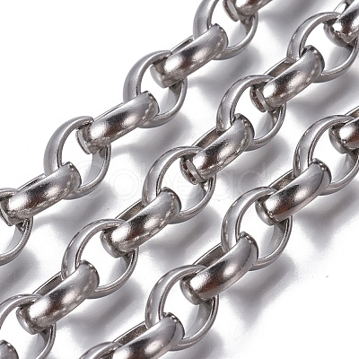 Tarnish Resistant 304 Stainless Steel Rolo Chains CHS-P007-02P-1