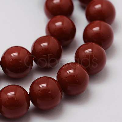 Shell Pearl Beads Strands BSHE-L026-01-8mm-1