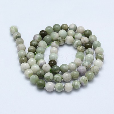 Natural Peace Jade Beads Strands G-I206-20-6mm-1