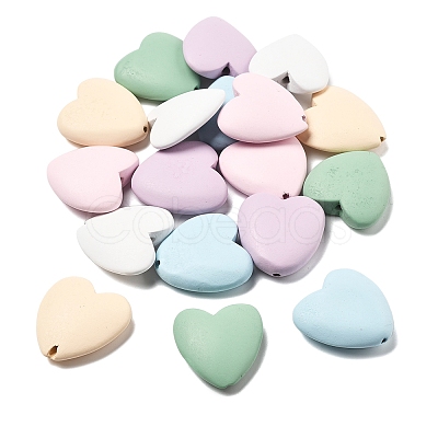18Pcs 6 Colors Wood Beads WOOD-FS0001-44-1