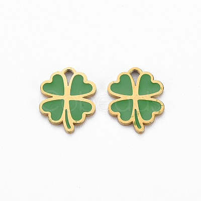 Ion Plating(IP) 316 Surgical Stainless Steel Enamel Charms X-STAS-N097-080LG-NR-1