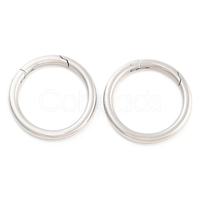 Non-Tarnish 316 Stainless Steel Spring Gate Rings STAS-M296-01P-I-1