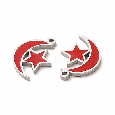 304 Stainless Steel Pendants STAS-F291-05P-01-1