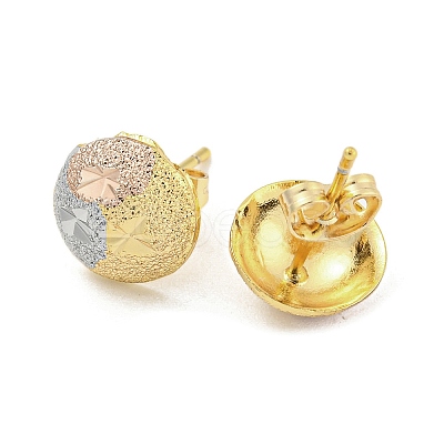 Brass Ear Studs EJEW-P261-14ML-1