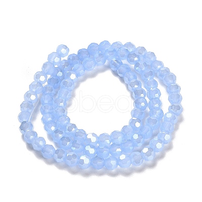 Electroplate Glass Beads Strands EGLA-A035-J4mm-A03-1