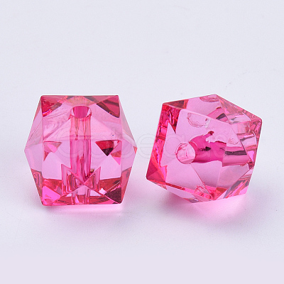 Transparent Acrylic Beads TACR-Q259-10mm-V08-01-1