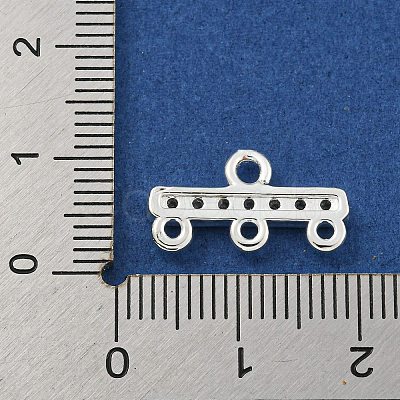 Rack Plating Brass Micro Pave Clear Cubic Zirconia Rectangle Chandelier Component Links X-KKB-L215-037S-1