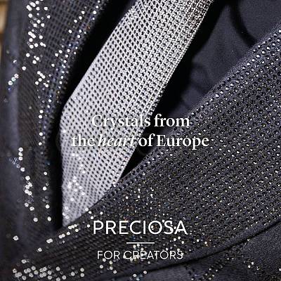Preciosa® Crystal Hotfix Flatback Stones Y-PRC-HSS8-90090-200-1