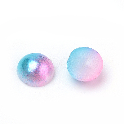 Imitation Pearl Acrylic Cabochons OACR-R063-8mm-13-1