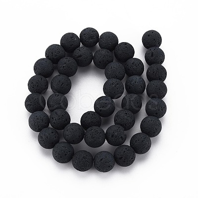 Synthetic Lava Rock Beads Strands G-TD001-03-1