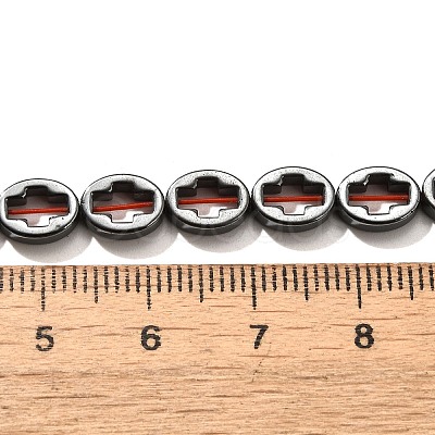 Electroplated Synthetic Non-magnetic Hematite Beads Strands G-L613-Z01-01M-1