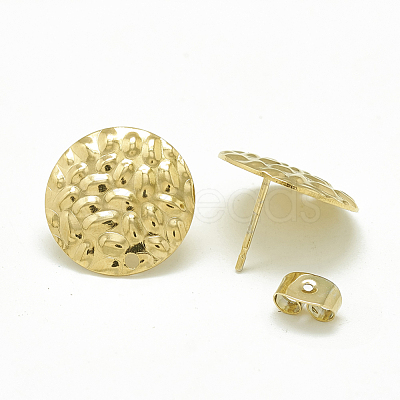 304 Stainless Steel Stud Earring Findings X-STAS-Q225-02G-1