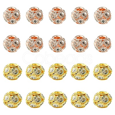 10Pcs Brass Beads RB-YW0001-19G-1