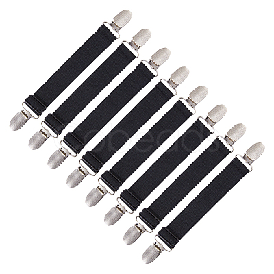 8Pcs Polyester & Iron Bed Sheet Grippers KY-FH0001-49-1