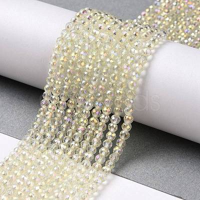 Electroplate Transparent Glass Beads Strands X1-GLAA-H021-01B-FR04-1