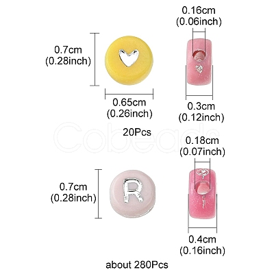 Opaque Acrylic Beads MACR-YW0002-65-1