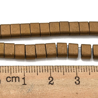 Electroplated Non-magnetic Synthetic Hematite Beads Strands G-C106-B01-13B-1