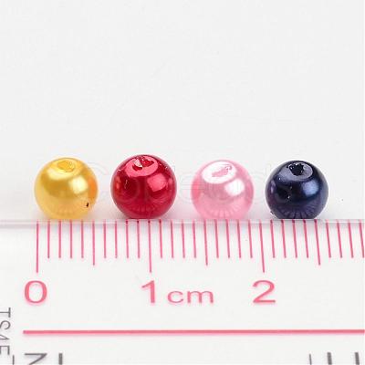 Mixed Acrylic Pearl Round Beads For DIY Jewelry and Bracelets X-PACR-6D-M-1