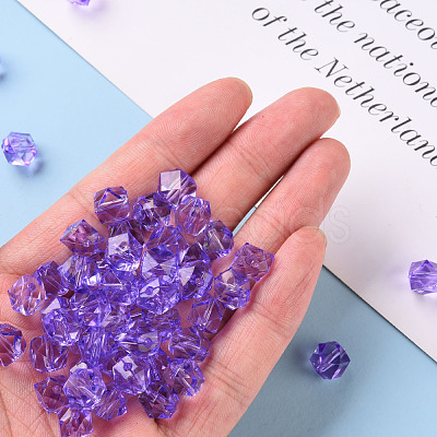 Transparent Acrylic Beads TACR-S154-15B-47-1