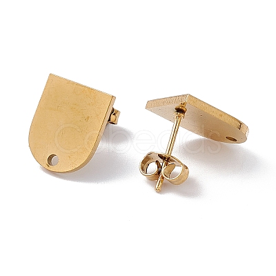 304 Stainless Steel Stud Earring Findings STAS-P310-03G-1