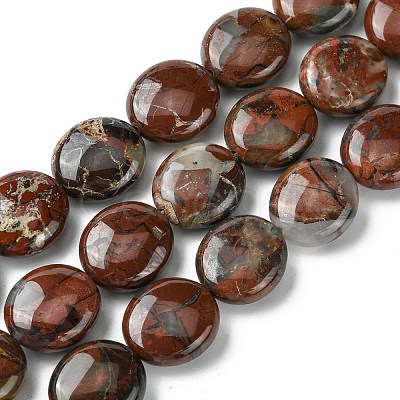 Natural Brecciated Jasper Beads Strands G-K365-B20-03-1