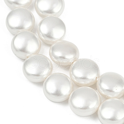 Electroplated Shell Pearl Beads Strands BSHE-G027-13A-1