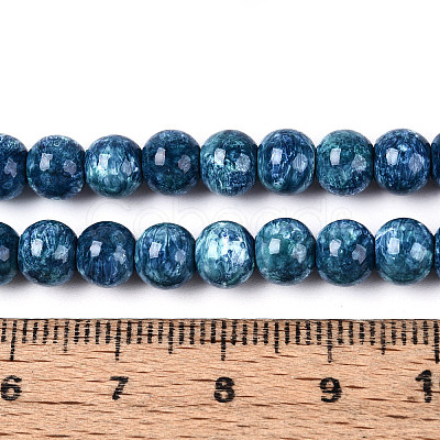 Baking Paint Glass Beads Strands DGLA-N016-6mm-10-1