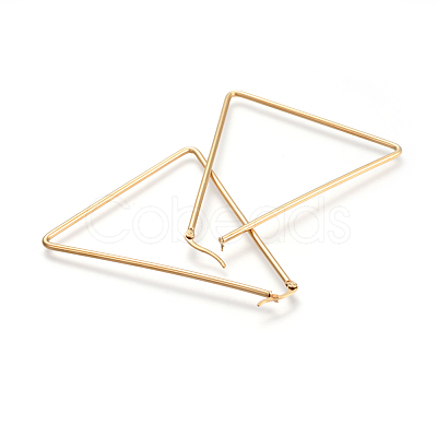 201 Stainless Steel Hoop Earrings EJEW-A052-02B-1