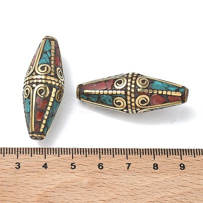 Handmade Tibetan Style Beads KK-Z157-09AG-03-1