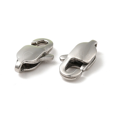 Tarnish Resistant 304 Stainless Steel Lobster Claw Clasps X-STAS-K13-1