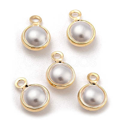 ABS Plastic Imitation Pearl Charms FIND-C039-02B-1