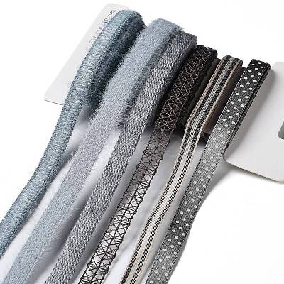18 Yards 6 Styles Polyester Ribbon SRIB-C001-F05-1