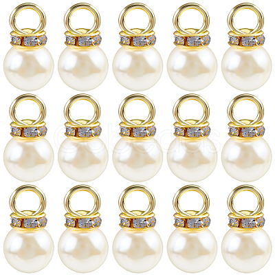 200Pcs ABS Imitation Pearl Pendants FIND-SC0019-99-1